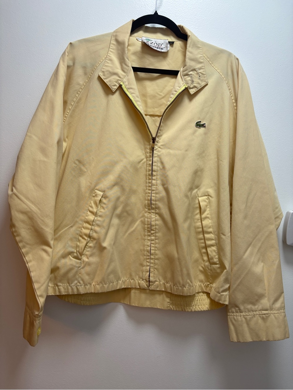 Vintage IZOD Lacoste Lightweight Butter Yellow - Nautical Fishermen Quiet Luxury